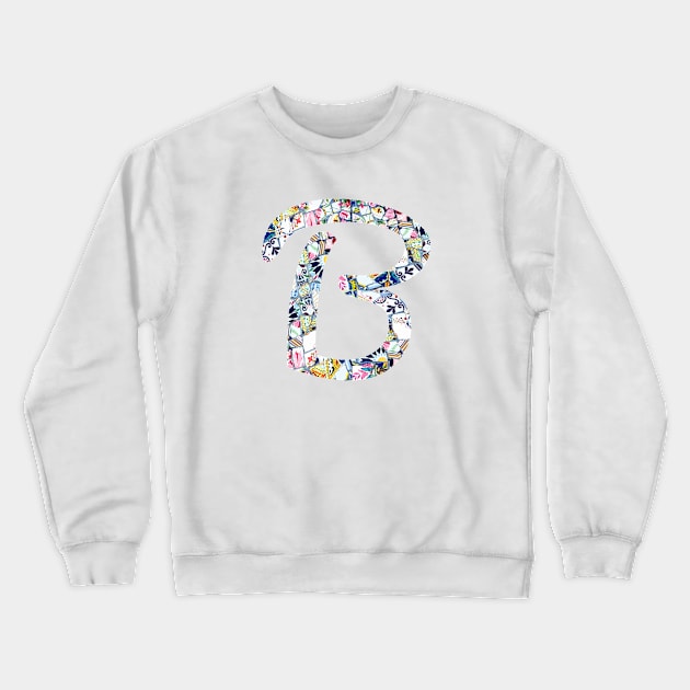 Gaudi Mosaic Letter B Crewneck Sweatshirt by aterkaderk